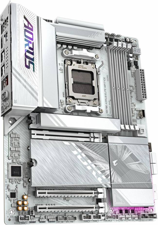 Материнская плата Gigabyte X870E AORUS ELITE WIFI7 ICE — для бизнеса и офиса