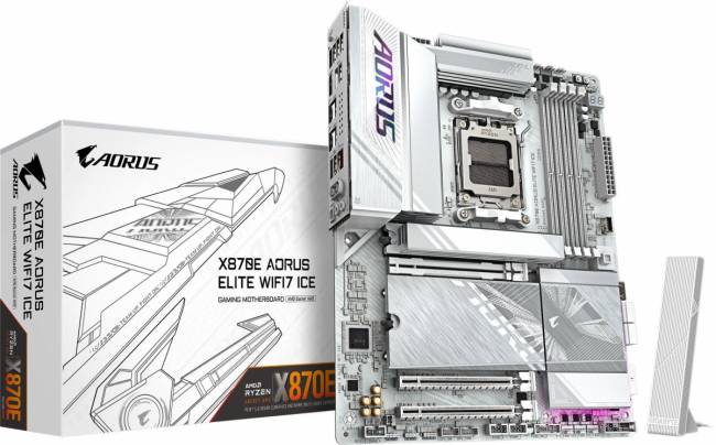 Материнская плата Gigabyte X870E AORUS ELITE WIFI7 ICE — для бизнеса и офиса