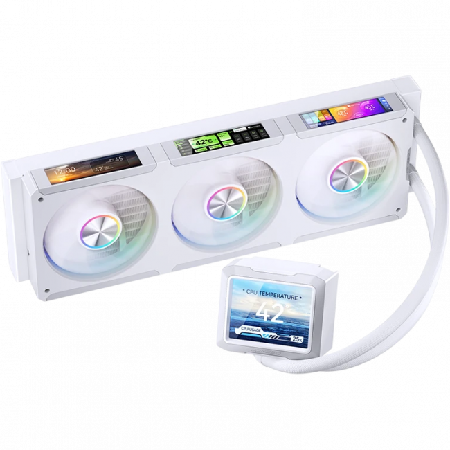 Система жидкостного охлаждения JONSBO TF3-360SCB White — для бизнеса и офиса Система жидкостного охлаждения JONSBO TF3-360SCB White — для бизнеса и офиса