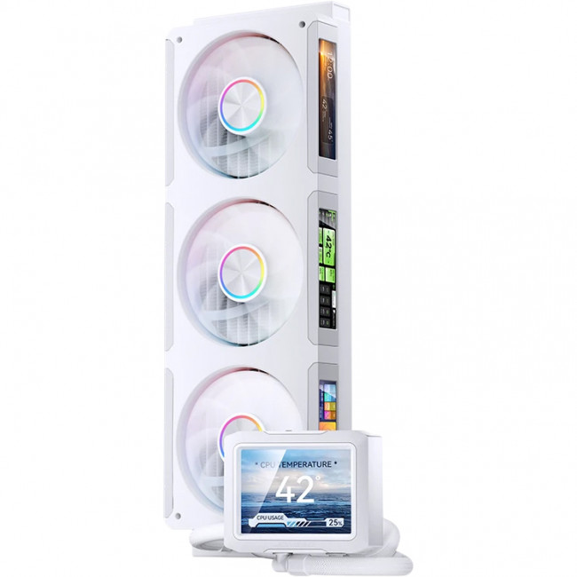 Система жидкостного охлаждения JONSBO TF3-360SCB White — для бизнеса и офиса Система жидкостного охлаждения JONSBO TF3-360SCB White — для бизнеса и офиса