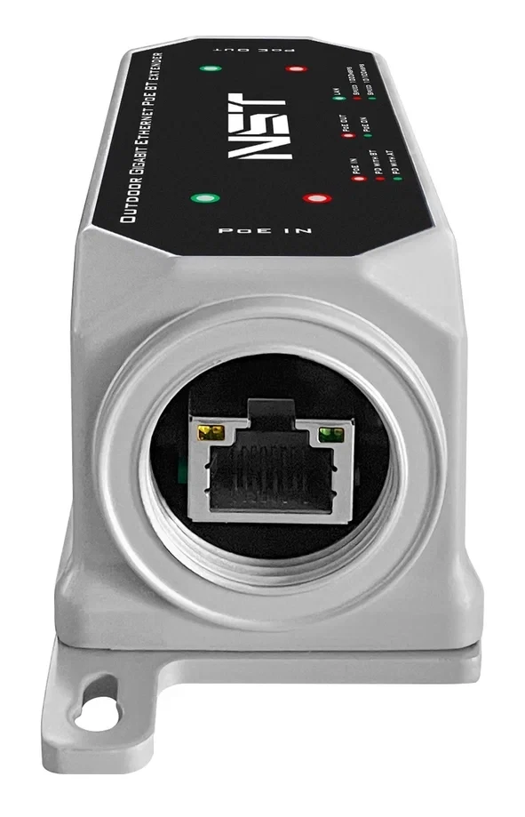 Уличный PoE удлинитель NST NS-EX-1GP/W — для бизнеса и офиса Уличный PoE удлинитель NST NS-EX-1GP/W — для бизнеса и офиса