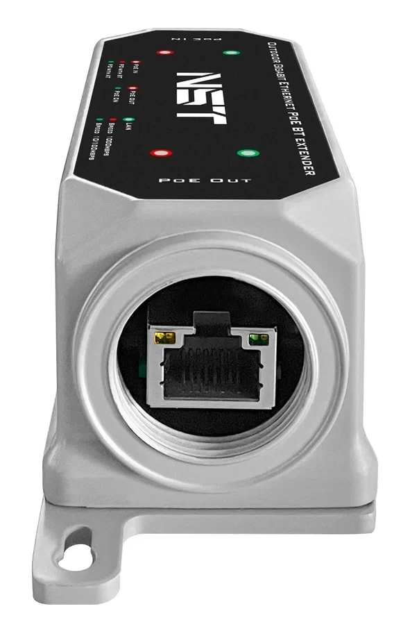 Уличный PoE удлинитель NST NS-EX-1GP/W — для бизнеса и офиса Уличный PoE удлинитель NST NS-EX-1GP/W — для бизнеса и офиса