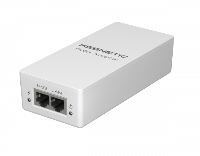 PoE+ адаптер Keenetic Keenetic PoE+ Adapter (KN-4510) — для бизнеса и офиса PoE+ адаптер Keenetic Keenetic PoE+ Adapter (KN-4510) — для бизнеса и офиса