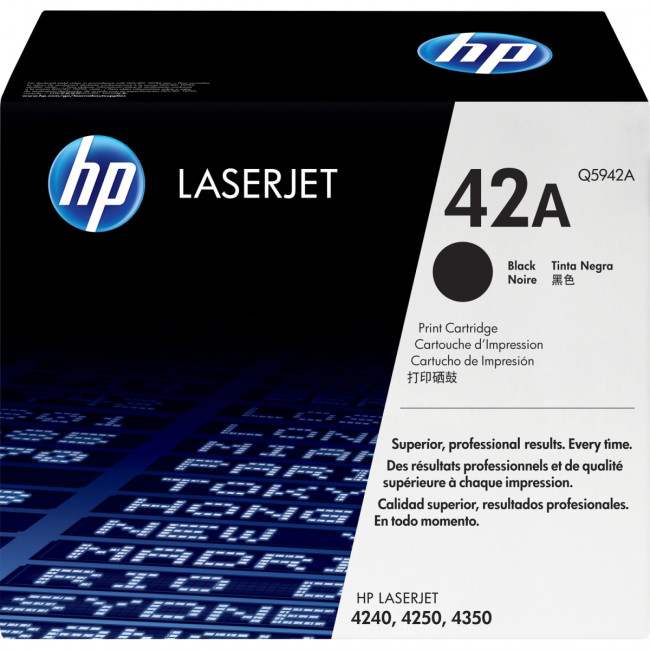 Тонер-картридж HP 42A Black LaserJet Print Cartridge (Q5942A) — для бизнеса и офиса