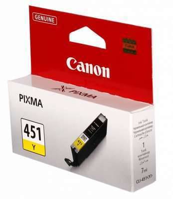 Картридж Canon PIXMA iP7240/MG6340/MG5440 (O) CLI-451Y, Y — для бизнеса и офиса