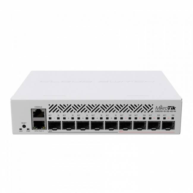 Коммутатор Mikrotik CRS310-1G-5S-4S+IN — для бизнеса и офиса