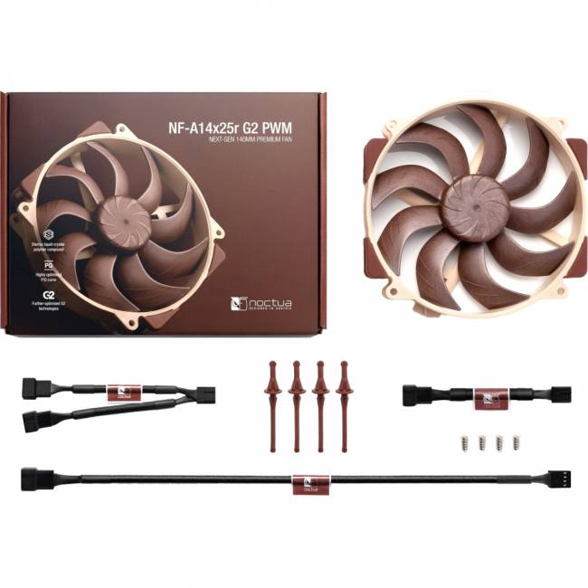 Кулер для корпуса Noctua NF-A14x25r G2 PWM — для бизнеса и офиса