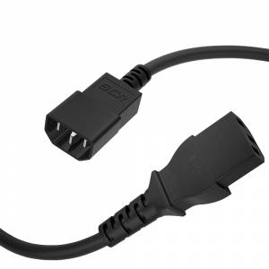 GCR Кабель питания PROF удлинитель 2.0m, С13 - С14, черный, 3*1,0mm, GCR-54337 Greenconnect GCR-54337