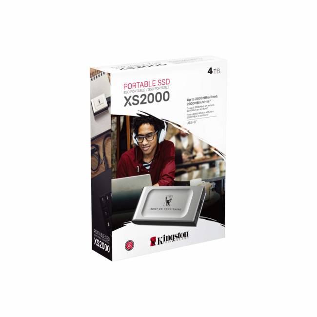 Твердотельный накопитель Kingston External SSD XS2000 BOC 4000GB (SXS2000/4000GA) — для бизнеса и офиса