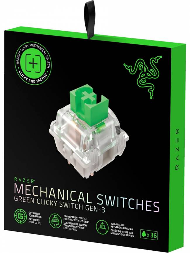 Набор свитчей для клавиатуры Razer Mechanical Switches Pack - Green Clicky Switch Razer RC21-02040200-R3M1 — для бизнеса и офиса