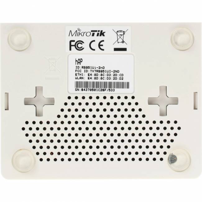 Маршрутизатор MikroTik hAP (RB951Ui-2nD) — для бизнеса и офиса Маршрутизатор MikroTik hAP (RB951Ui-2nD) — для бизнеса и офиса