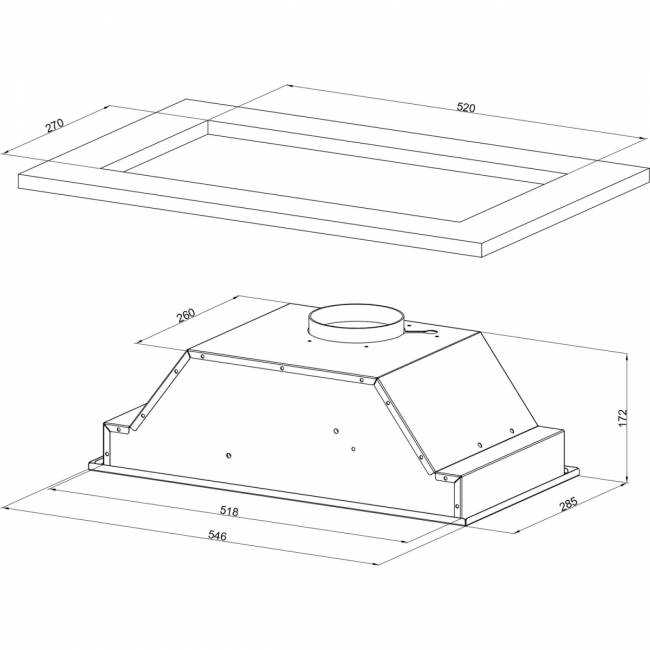 Вытяжка встраиваемая Kuppersberg Kuppersberg INTOUCH 60 W — для бизнеса и офиса