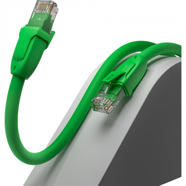 GCR Патч-корд прямой 1.5m UTP кат.6, зеленый, 24 AWG, ethernet high speed, RJ45, T568B, GCR-52386 Greenconnect GCR-52386