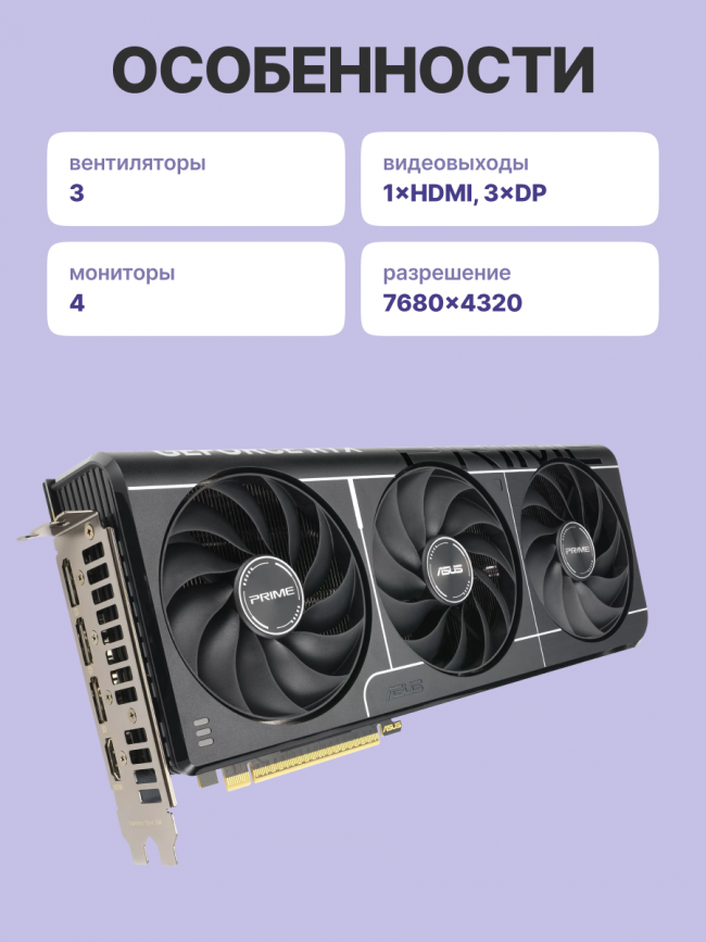 Видеокарта ASUS PRIME-RTX5070-O12G — для бизнеса и офиса