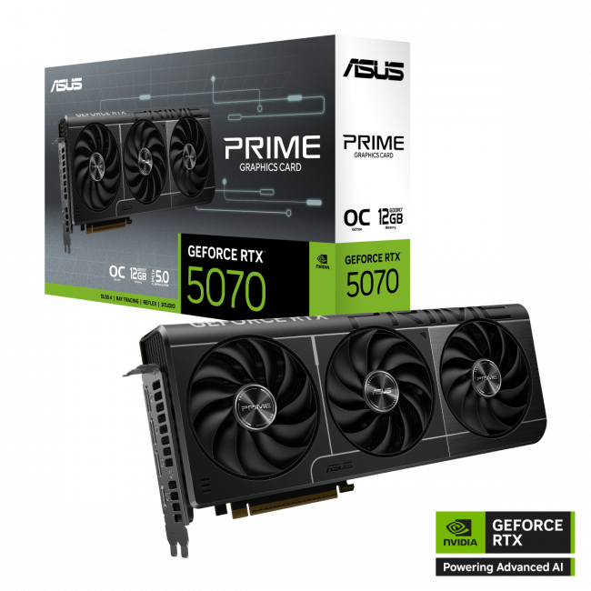 Видеокарта ASUS PRIME-RTX5070-O12G — для бизнеса и офиса