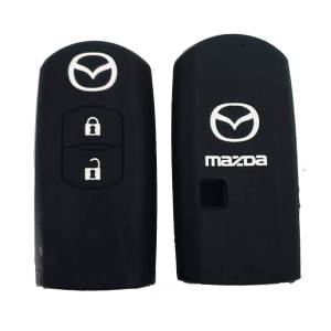 Чехол силиконовый смарт ключа MAZDA 2 кнопки (с лого)