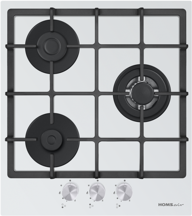 Встраиваемая газовая панель HOMSair HOMSAir HGG433TGCWH — для бизнеса и офиса Встраиваемая газовая панель HOMSair HOMSAir HGG433TGCWH — для бизнеса и офиса