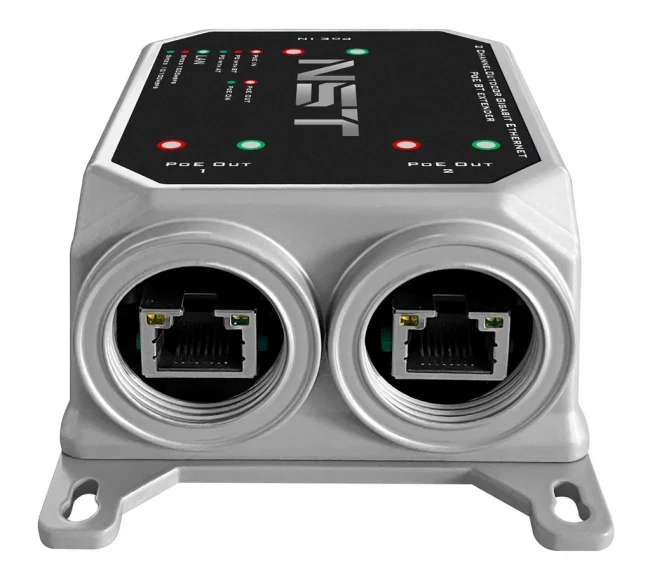 Уличный PoE удлинитель NST NS-EXSW-3GP/W — для бизнеса и офиса Уличный PoE удлинитель NST NS-EXSW-3GP/W — для бизнеса и офиса