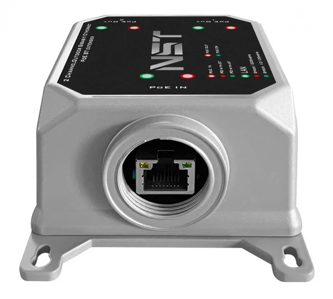 Уличный PoE удлинитель NST NS-EXSW-3GP/W — для бизнеса и офиса Уличный PoE удлинитель NST NS-EXSW-3GP/W — для бизнеса и офиса