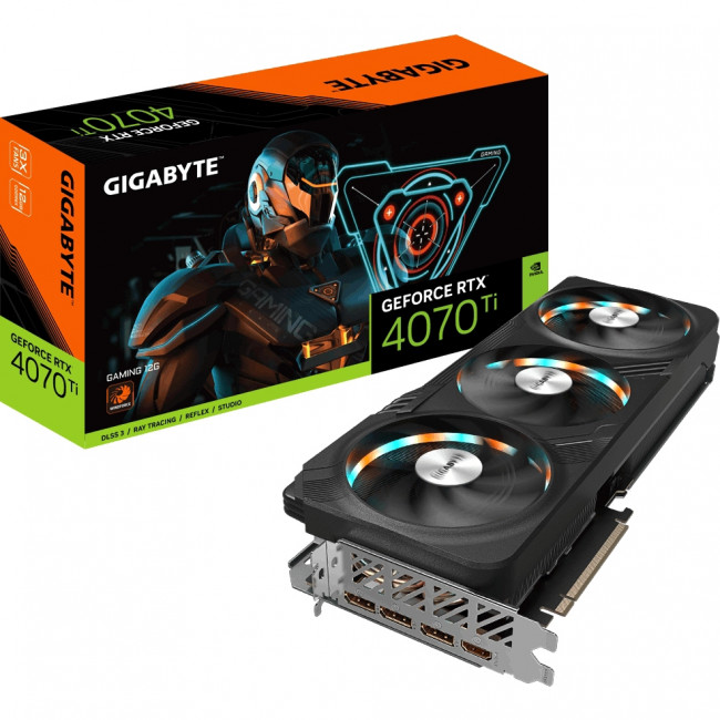 Видеокарта GeForce RTX­­ 4070 Ti GAMING (GV-N407TGAMING-12GD) — для бизнеса и офиса
