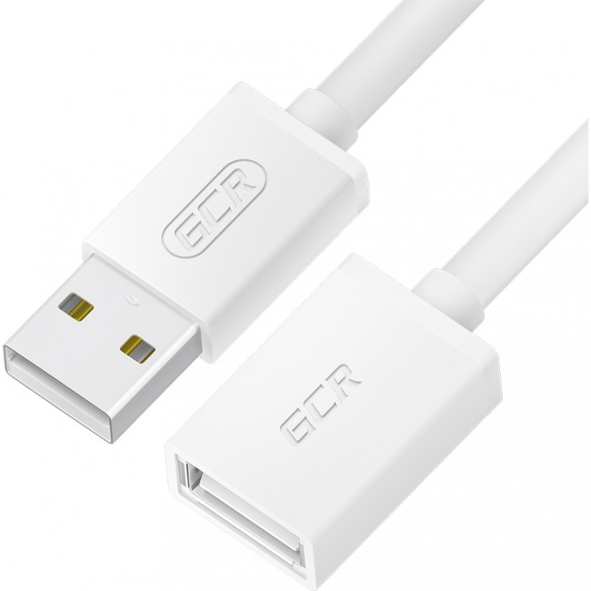 GCR Удлинитель 1.8m USB AM/AF, белый, GCR-51093 Удлинитель Greenconnect 1.8 м (GCR-51093)