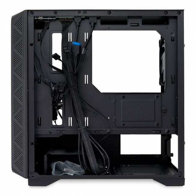 Корпус без блока питания HSPD M321-TGBK-ARGB — для бизнеса и офиса
