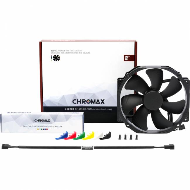 Кулер для корпуса Noctua NF-A15 HS-PWM chromax.black.swap — для бизнеса и офиса