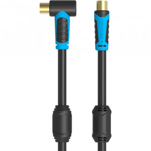 Кабель Vention антенный M/M угол 90 - 2м Антенный Vention TV M/TV M - 2 м (VAV-A02-B200)