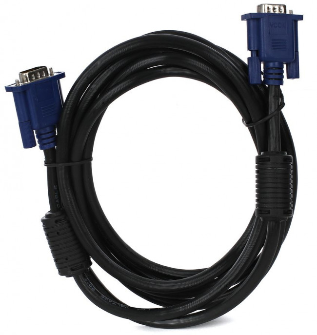 Кабель монитор-SVGA card (15M-15M) 3.0м 2 фильтра VCOM <VVG6448-3M> VCOM VGA (m) - VGA (m) 3м