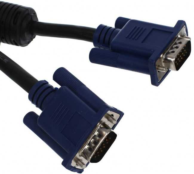 Кабель монитор-SVGA card (15M-15M) 3.0м 2 фильтра VCOM <VVG6448-3M> VCOM VGA (m) - VGA (m) 3м