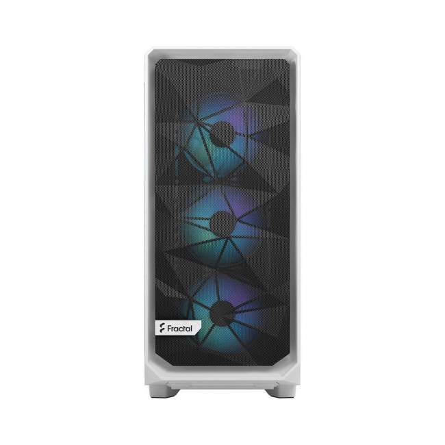 Корпус ПК без блока питания Корпус Design Meshify 2 Compact RGB TG Light Tint (FD-C-MES2C-08) — для бизнеса и офиса Корпус ПК без блока питания Корпус Design Meshify 2 Compact RGB TG Light Tint (FD-C-MES2C-08) — для бизнеса и офиса