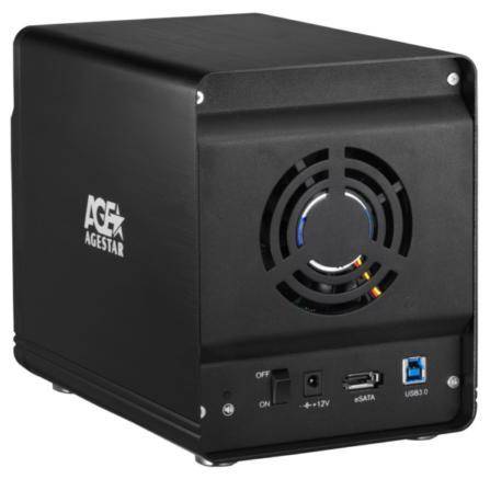 Внешний корпус для HDD AgeStar 3C4B3A1 (BLACK) — для бизнеса и офиса