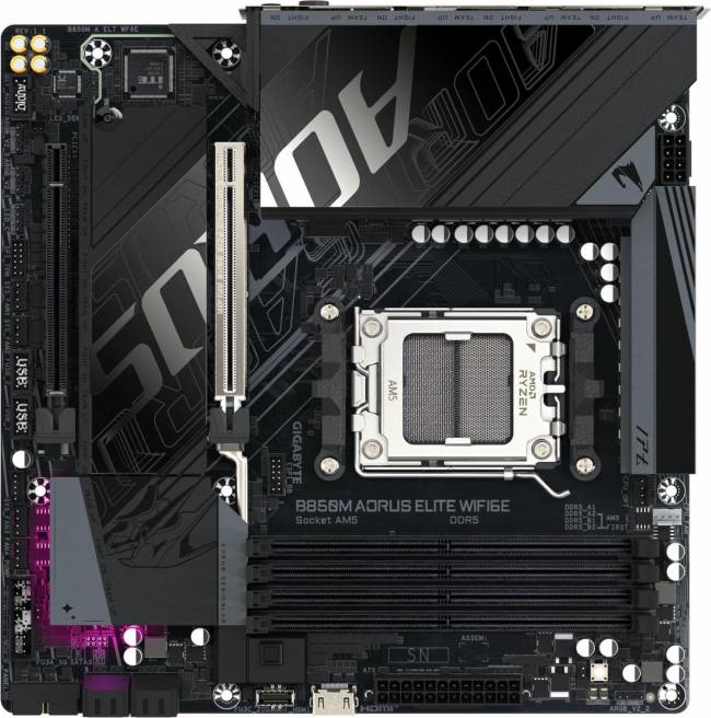 Материнская плата Gigabyte B850M AORUS ELITE WIFI6E — для бизнеса и офиса
