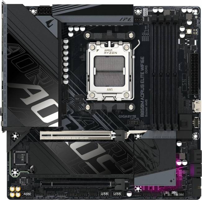 Материнская плата Gigabyte B850M AORUS ELITE WIFI6E — для бизнеса и офиса