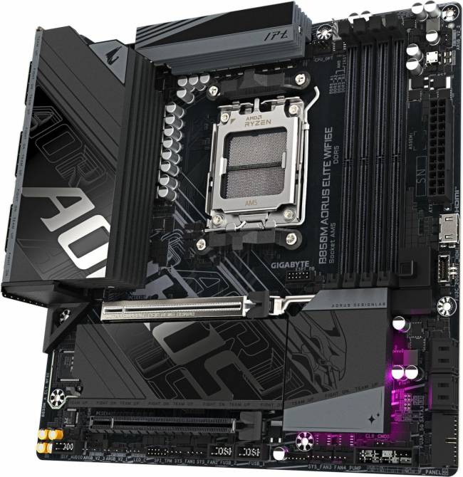 Материнская плата Gigabyte B850M AORUS ELITE WIFI6E — для бизнеса и офиса
