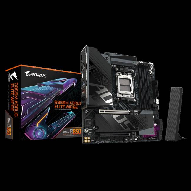 Материнская плата Gigabyte B850M AORUS ELITE WIFI6E — для бизнеса и офиса