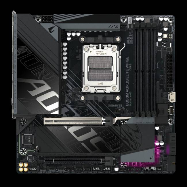 Материнская плата Gigabyte B850M AORUS ELITE WIFI6E — для бизнеса и офиса