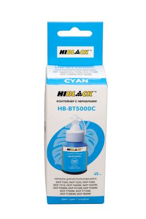 Контейнер с чернилами Hi-Black (HB-5000) для Brother DCPT300/500W/700W, C, 45ml