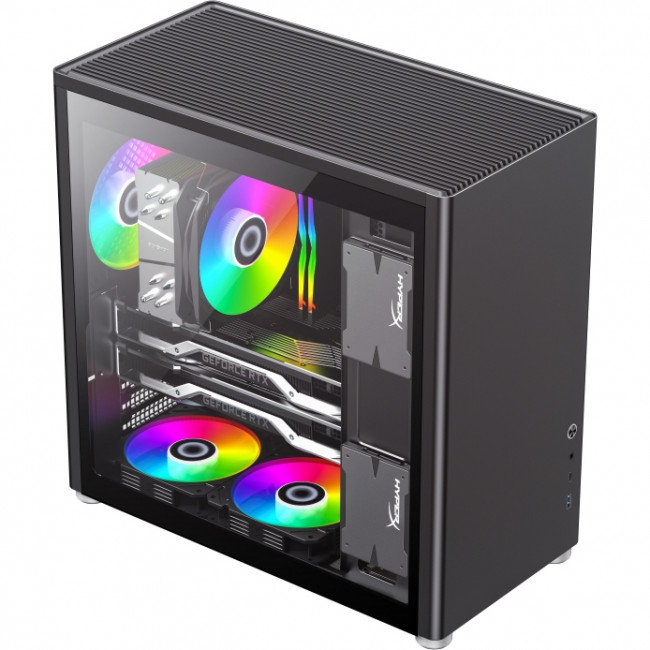Компьютерный корпус, без блока питания ATX GameMax Spark Pro Black — для бизнеса и офиса