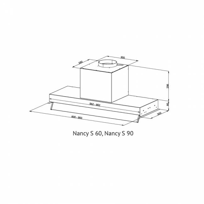 Встраиваемая вытяжка Kuppersberg Kuppersberg NANCY S 90 Black — для бизнеса и офиса Встраиваемая вытяжка Kuppersberg Kuppersberg NANCY S 90 Black — для бизнеса и офиса