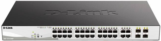Коммутатор D-Link DGS-1210-28MP/F3A — для бизнеса и офиса Коммутатор D-Link DGS-1210-28MP/F3A — для бизнеса и офиса
