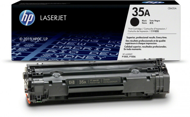 Тонер-картридж HP 35A Black Original LaserJet Print Cartridge (CB435A) — для бизнеса и офиса Тонер-картридж HP 35A Black Original LaserJet Print Cartridge (CB435A) — для бизнеса и офиса