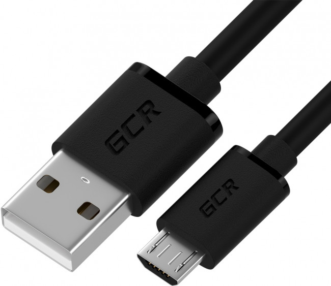 GCR QC Кабель 1.5m MicroUSB, быстрая зарядка, черный TPE, черные коннекторы, 28/22 AWG, GCR-52461 Greenconnect USB 2.0 Type-AM - microUSB 2.0 (m) 1.5м — для бизнеса и офиса