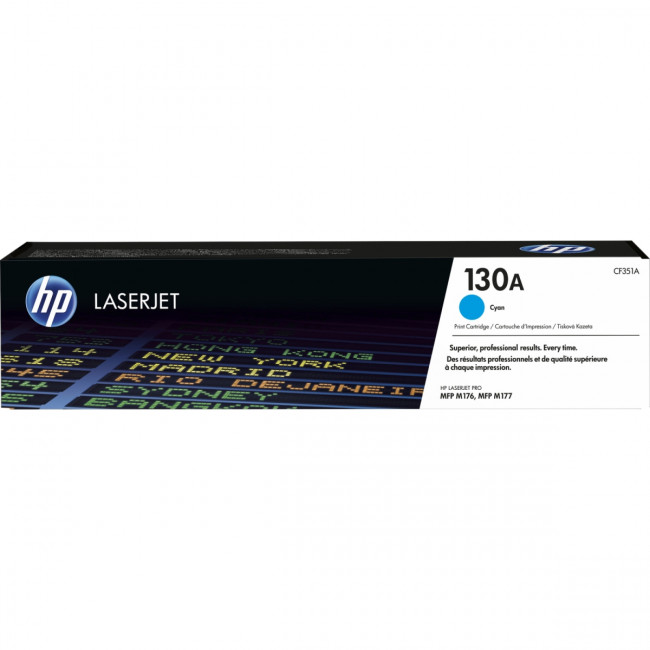 Тонер-картридж HP 130A Cyan LaserJet Toner Cartridge (CF351A) Тонер-картридж HP 130A Cyan LaserJet Toner Cartridge (CF351A)