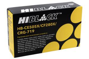Картридж Hi-Black (HB-CE505X/CF280X/CRG-719) для HP LJ P2055/P2050/M401/M425/Can 719, 6,9K