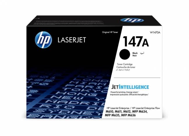 Картридж 147A для HP LaserJet M610dn,10,5К (O) черный W1470A — для бизнеса и офиса