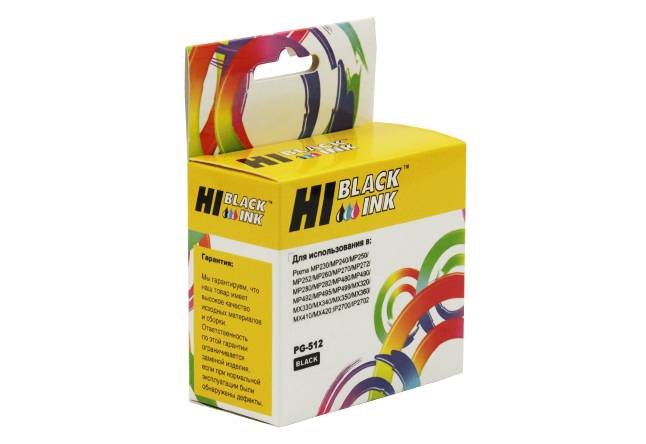 Картридж Hi-Black (HB-PG-512/PG-510) для Canon PIXMA MP240/260/480, Bk — для бизнеса и офиса
