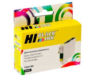Картридж Hi-Black (HB-T0921) для Epson Stylus C91/CX4300/T26/TX106/109, Bk