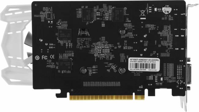 Видеокарта AFOX CORPORATION AF1050TI-4096D5H7-V8 — для бизнеса и офиса