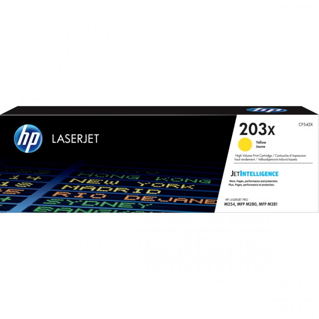 Тонер-картридж HP LaserJet 203X Yellow (CF542X)